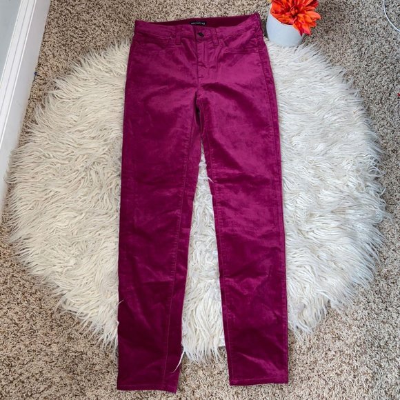 velvet pink pants